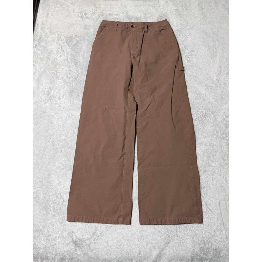 Vuori Getaway Carpenter Performance Pants Wide Leg Brown Womens Medium VW4122